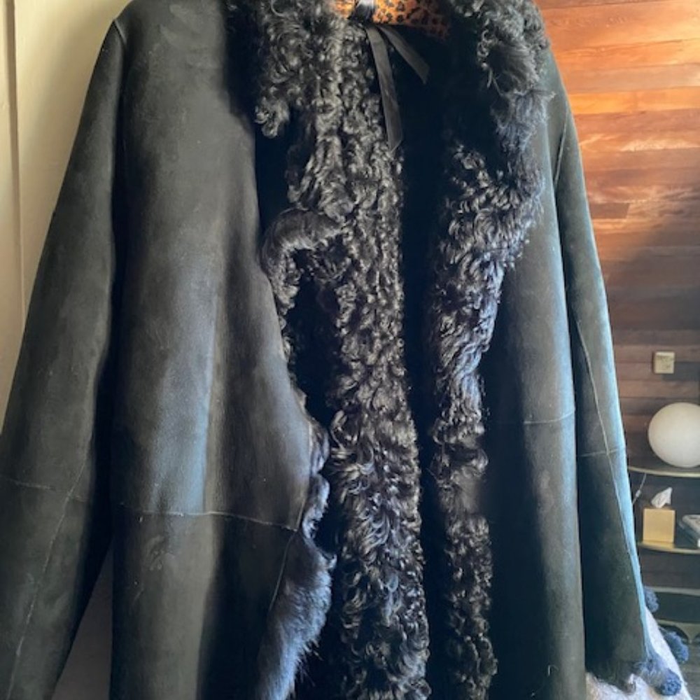 Michael Kors Mongolian Lamb Shearling Coat